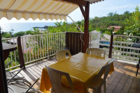 Bungalow enchanteur à Bouillante avec vue sur la mer